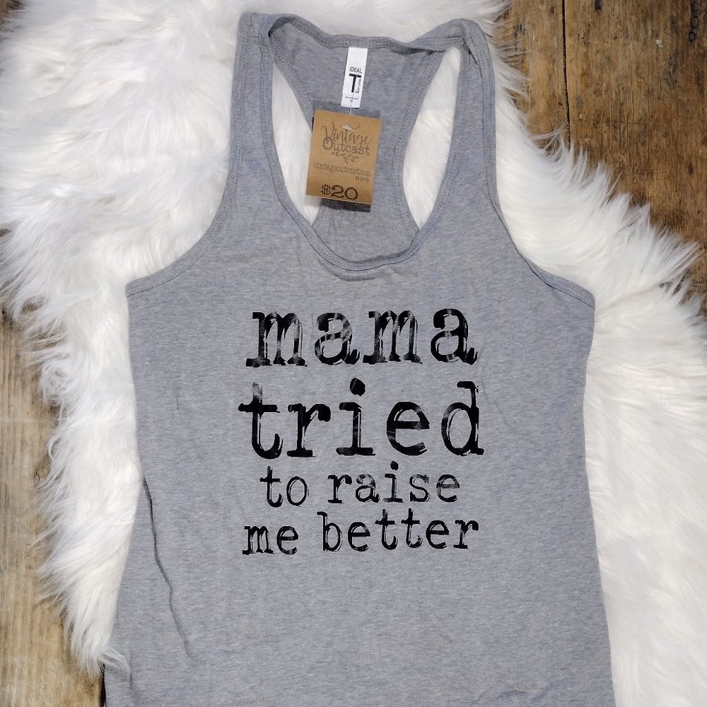 NWT Mama Tried Racerback Tank Top Size Medium